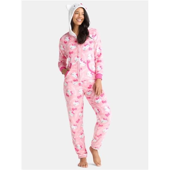 Hello Kitty Women's Graphic Union Suit, Sizes XL-3X - Picture 5 of 8